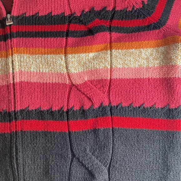 Emma James Knit Zip up Sweater Womens Medium Petite - Picture 4 of 8